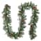 9' x 10" Pre-lit Pine Cone Artificial Christmas Garland with 50 Clear Lights-UL